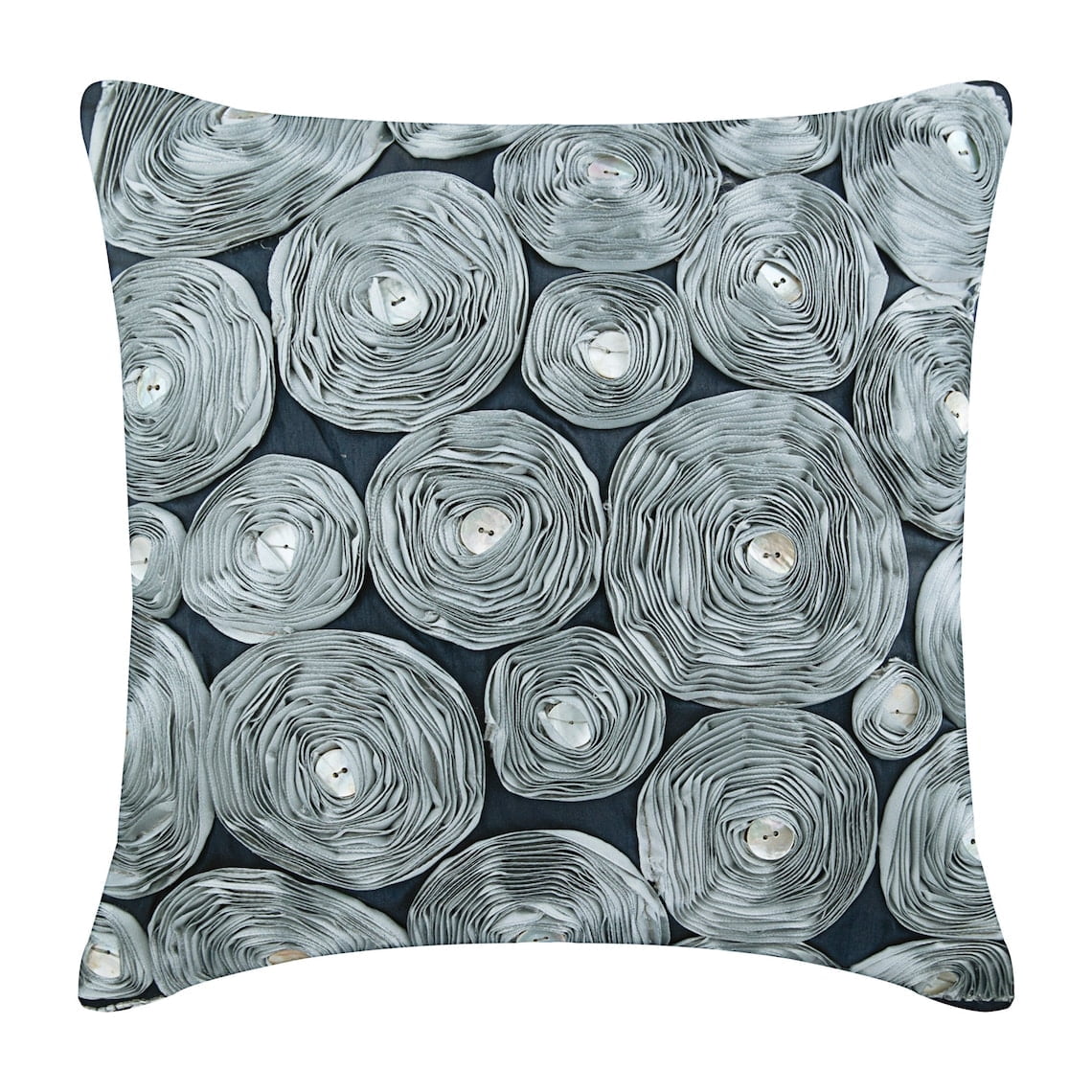 The HomeCentric Grigio 40x40 cm Art Silk Federa Cuscino, Seta