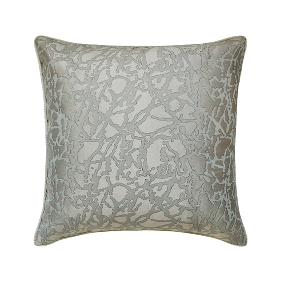 The HomeCentric Decorative Blue 18"x18" (45x45 cm) Pillow Covers, Jacquard Abstract Throw Pillows For Sofa, Abstract Modern Style - Interlaced