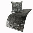thumbnail image 1 of The HomeCentric Decorative Designer Handmade Bed Runner With 2 Decorative Throw Pillow Cover, 74 x 18 Inch Damask Designer Queen Size Bed Scarf in Foil Velvet and Embroidery Bed Linen - Foil Damask, 1 of 4