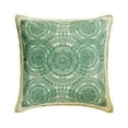 thumbnail image 1 of The HomeCentric Decorative Green Pack of 2, 16"x16" (40x40 cm) Pillow Covers, Linen Printed, Moroccan & Lace Throw Pillows For Sofa, Abstract Pattern Contemporary Style Easter - Dilara, 1 of 3
