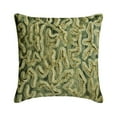 thumbnail image 1 of The HomeCentric Decorative Green Pack of 2, 22x22 inch (55x55 cm) Throw Pillows, Suede Tie & Dye, Lace & Beaded Throw Pillows For Couch, Abstract Pattern Modern Style Easter - Aranya, 1 of 3