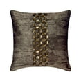thumbnail image 1 of The HomeCentric Decorative Grey Pack of 2, 26x26 inch (65x65 cm) Euro Shams, Suede Smoke Crystals & Textured Fabric Euro Shams For Couch, Geometric Pattern Modern Style Easter - Crystal NightFall, 1 of 3