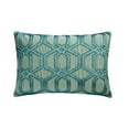 thumbnail image 1 of The HomeCentric Decorative Lumbar Pillow Cover Light Blue Pack of 2, 12"x14" (30x35 cm) Jacquard Bead, Hexagon, Oblong Pillow Cover, Geometric Modern Style - Hexa Symmetry, 1 of 3