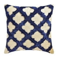 thumbnail image 1 of The HomeCentric Decorative Pillow Cover Decorative Blue Pack of 2 18"x18" (45x45 cm) Throw Pillows Linen Ribbon Embroidery Lattice & Trellis Throw Pillows For Sofa Geometric Modern - Quilling Blue, 1 of 3