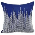 thumbnail image 1 of The HomeCentric Decorative Pillow Cover Blue Pillows For Couch Pack of 2 16x16 inch (40x40 cm) Linen Accent&nbsp;Pillows Abstract Striped Beaded Modern Decorative- Linen Blue Heights, 1 of 2