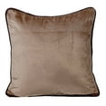 thumbnail image 1 of The HomeCentric Decorative Pillow Cover, Decorative Pillow Covers Pack of 2, 14x14 inch (35x35 cm) Brown, Velvet Throw Pillow Covers Handmade Pillow Covers, Solid Color Pillow Covers, - Creamy Browns, 1 of 4