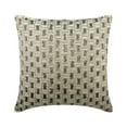 thumbnail image 1 of The HomeCentric Decorative Pillow Cover Decorative Ivory & Silver Pack of 2 22x22 inch (55x55 cm) Throw Pillow Covers Velvet Beaded Throw Pillows For Couch Geometric Modern Style - Silver Brick Alley, 1 of 3