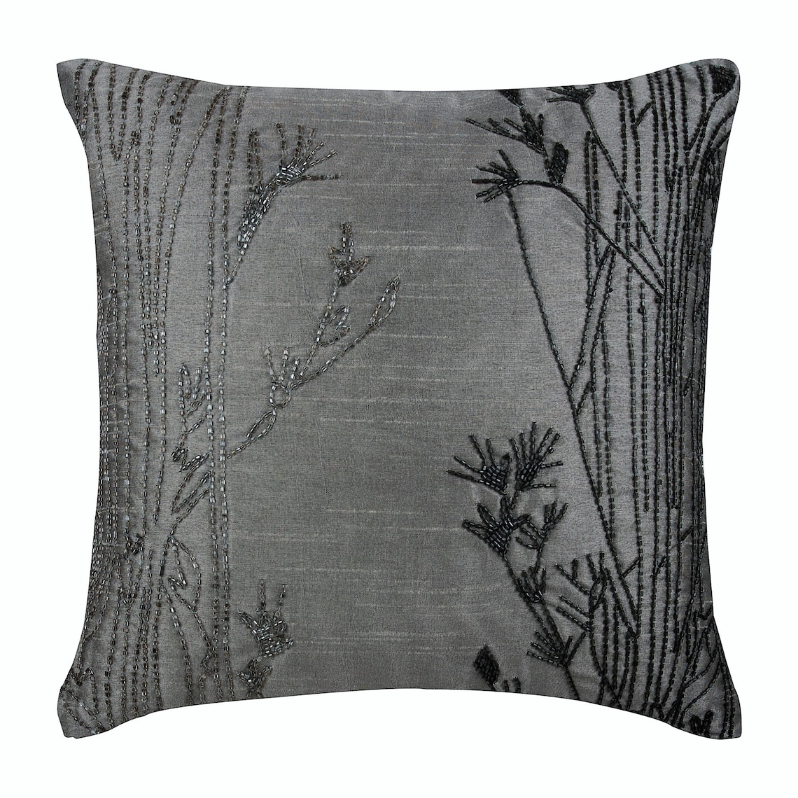 The HomeCentric Federa Cuscino 45x45 Cm In Seta Artigianale – Arancione Terracotta Con Motivo Marocchino
