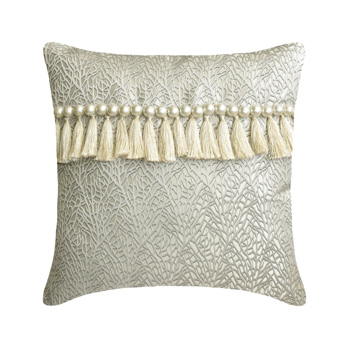 The HomeCentric Blu 65x65 cm Art Silk Federa Divano, Seta Euro Pillow