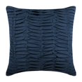 thumbnail image 1 of The HomeCentric Decorative Pillow Covers With Zippers, Blue Pack of 2, 18x18 inch (45x45 cm) Twisted Pintucks Decorative Pillow Covers, Solid Color Throw Pillow Covers, Style Pillow - Blue Wind Folds, 1 of 3