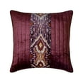 thumbnail image 1 of The HomeCentric Decorative Purple 20"x20" (50x50 cm) Pillow Covers, Velvet Quilting & Patchwork Throw Pillows For Sofa, Ikat Pattern Contemporary Style - Ikat Dye, 1 of 6