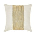 thumbnail image 1 of The HomeCentric Euro Sham Pillow, Ivory Euro Size Pillow Covers Pack of 2, 26x26 inch (65x65 cm), Silk European Pillow Shams, Chevron, Center Band, Modern Euro Pillowcases Easter - Gold Gleam, 1 of 3