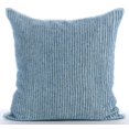 thumbnail image 1 of The HomeCentric Euro Shams, Light Blue Euro Sham Covers Pack of 2, 26x26 inch (65x65 cm), Linen European Sham&nbsp;Covers, Striped, Modern European Pillow Shams Easter - Misty Blue, 1 of 3