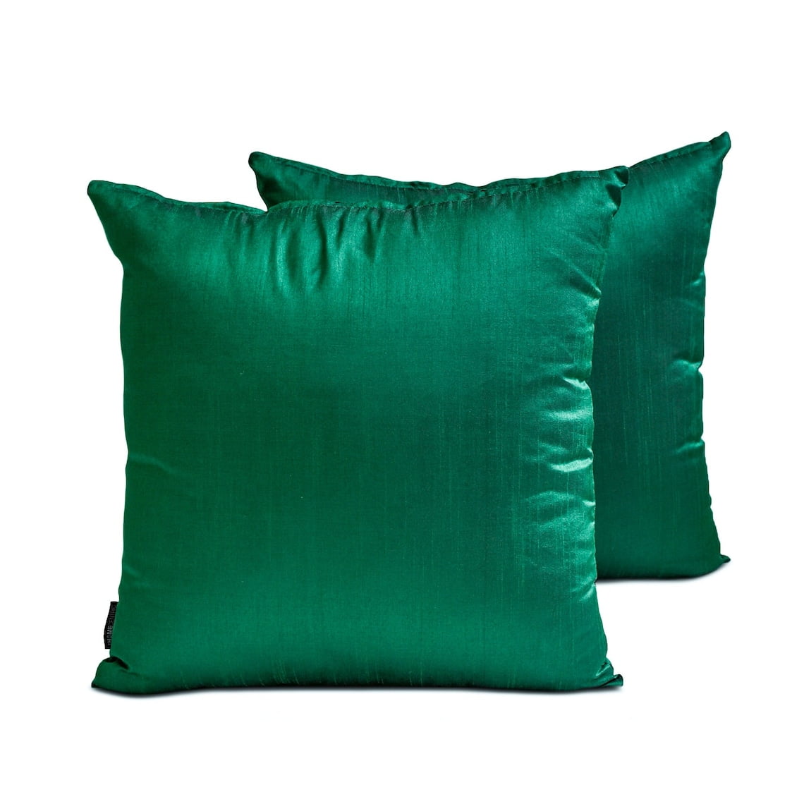 The HomeCentric Luxury Lumbar Pillow Cover Emerald Green Pack Of 2, 14