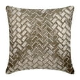 thumbnail image 1 of The HomeCentric Mocha Pillows Cover, 3D Metallic Sequins Geometric Pillows Cover, Pack of 2, 20x20 inch (50x50 cm) Cushion Covers, Geometric Pillow Covers, Square Cotton Linen, - Evening In Paris, 1 of 3