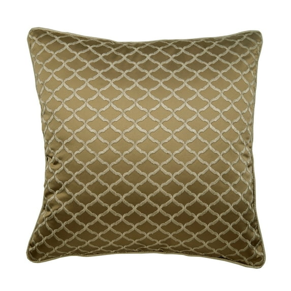 The HomeCentric Pillow Case Covers, Decorative Pillow Covers Pack of 2, 24x24 inch (60x60 cm) Beige, Art Silk Throw Pillow Covers, Handmade Pillow Covers, Geometric Pillow Cases, Throw Pillow - Lolita