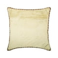 thumbnail image 1 of The HomeCentric Pillow Case Covers, Pearl Ivory Pillow Shams, Solid Color Beaded Cord Pillow Sham, Pack of 2, 24x24 inch (60x60 cm) Pillow Shams, Square Velvet Shams, Pillow - Pearl Ivory Velvet, 1 of 3