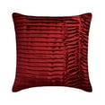 thumbnail image 1 of The HomeCentric Pillow Case Covers, Red Pack of 2, 24x24 inch (60x60 cm) Pillow Covers, Satin Textured & Pintucks Throw Pillows For Sofa, Solid Color Pattern Modern Style Easter - Lustrous Folds, 1 of 3