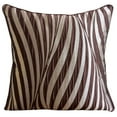 thumbnail image 1 of The HomeCentric Pillow Case Custom, Brown Shams, Sea Waves Pillow Shams, Pack of 2, 24x24 inch (60x60 cm) Pillow Shams, Square Jacquard Shams, Pillow Shams, Modern Style, Abstract Easter - Brown Waves, 1 of 4