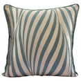 thumbnail image 1 of The HomeCentric Pillow Case Custom Teal Pillow case Stripes Jacquard Weave Throw Pillow Cover Pack of 2 14x14 inch (35x35 cm) Throw Pillow Cover Square Jacquard Pillow Cover Striped - Teal Tiger Waves, 1 of 6