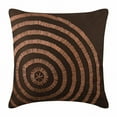 thumbnail image 1 of The HomeCentric Pillow Cover, Brown Pillows Cover, Geometric Throw Pillow Cover, Pack of 2, 12x12 inch (30x30 cm) Pillow Case, Art Silk Square Pillow Cover, Spiral Throw,, Abstract - Magical Illusion, 1 of 5
