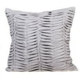 thumbnail image 1 of The HomeCentric Pillow Cover, Pack of 2, 22x22 inch (55x55 cm) Throw Pillow Covers, Grey Pillows Cover, Textured Pintucks Solid Color Pillows Cover, Faux Suede , Solid - Grey Wind Folds, 1 of 3