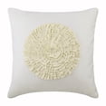 thumbnail image 1 of The HomeCentric Pillow Cover White Pillow Cover Pack of 2 22x22 inch (55x55 cm) Vintage Style Frills Medallion Pillows Cover Faux Suede Square Decorative Pillow Covers Floral Pillow - Vintage Bloom, 1 of 3