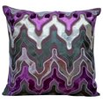 thumbnail image 1 of The HomeCentric Pillow Cover, Zippered Pillow Covers, Pillow Covers Pack of 2, 22x22 inch (55x55 cm) Purple, Faux Leather Throw Pillow Covers, Handmade Pillow Covers,, Abstract Easter - Purple Lava, 1 of 4