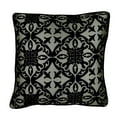 thumbnail image 1 of The HomeCentric Pillow Covers, Black Cushion Cover, Pack of 2, 14"x14" Burnout Velvet Pillow Square Damask Pillow Cover, Tribal Theme Pillow, Black Pillow Cover Easter - Timeless History, 1 of 5