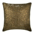 thumbnail image 1 of The HomeCentric Pillow Covers, Brown Decorative Pillow Covers Pack of 2, 16x16 inch Silk Toss Pillow Covers, Circles & Dots, Dotted, Sequins Embellished, Cushion Cover&nbsp;Home - Gold Friend, 1 of 3