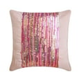 thumbnail image 1 of The HomeCentric Pillow Covers, Decorative Pink Designer Pillow Covers Pack of 2, 16x16 inch (40x40 cm) Art Silk Pillowcase&nbsp;With Zipper, Striped, Pillow Cover&nbsp;For Sofa Easter - Pink Angel, 1 of 3