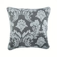 thumbnail image 1 of The HomeCentric Pillow Covers Grey Victorian Damask Couch Cushion Covers 22 x 22 Pillow Covers Cotton Embroidered Decorative Pillows Grey Pillow Covers Pack of 2 22x22 inch (55x55 cm)-Victorian Beauty, 1 of 3