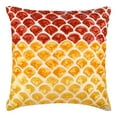 thumbnail image 1 of The HomeCentric Pillow Covers Ivory Throw Pillow Covers Art Ombre Sparkly Sequins Pillow Cases Pack of 2 14x14 inch (35x35 cm) Pillow Cover Square Silk Pillowcase Halloween Decorations - Rising Sun, 1 of 5