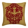 thumbnail image 1 of The HomeCentric Pillow Covers, Red and Gold Pillows Cover, Pack of 2, 20x20 inch (50x50 cm) Art Silk Pillows Covers For Couch, Square Red Baroque Damask Pillows Cover, Embroidery - Red Damascus, 1 of 3