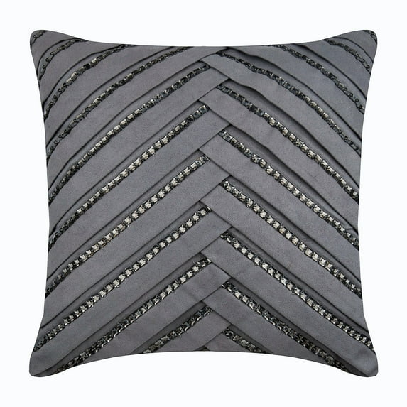 The HomeCentric Pillow Covers With Zippers, Pillow Covers Pack of 2, 24x24 inch (60x60 cm) Grey, Suede Throw Pillow Covers, Handmade Pillow Covers, Solid Color Euro Pillow Shams, Easter - Penthouzz