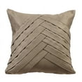 thumbnail image 1 of The HomeCentric Pillow Sham Euro, Decorative Stone Gray Euro Shams Pack of 2, 26x26 inch (65x65 cm) Suede European Shams, Solid Color, Pintucks, Textured, Striped, Euro - Stone Grey No Limits No Lines, 1 of 2