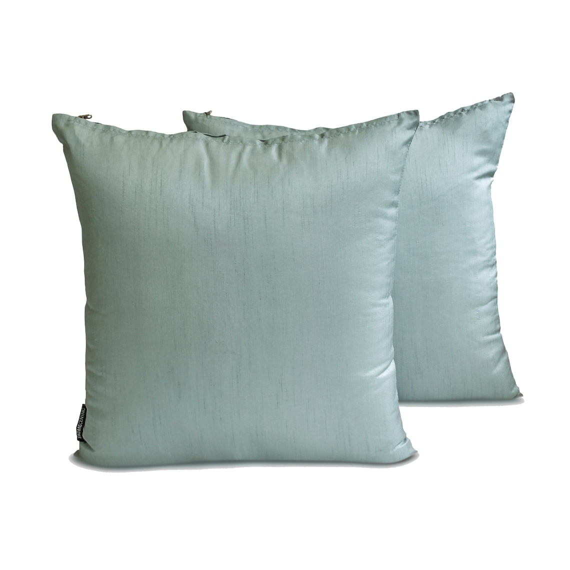 The HomeCentric Plain Pillow Covers Dusky Blue Pack of 2, 20"x20