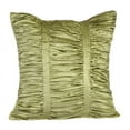 thumbnail image 1 of The HomeCentric Sage Green Pillows Cover Striped Throw Pillows Cover Couch Pack of 2 12x12 inch (30x30 cm) Throw Pillow Covers Velvet Pillowcases Textured Pintucks Solid Color - Sage Green Beauty, 1 of 4