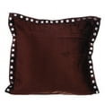 thumbnail image 1 of The HomeCentric Throw Pillow Cover, Chocolate Brown Throw Pillows For Couch Pack of 2, 16x16 inch (40x40 cm) Velvet Decorative Sofa Pillow Covers, Solid , Pillowcase Easter - Choco Crystal Palace, 1 of 3