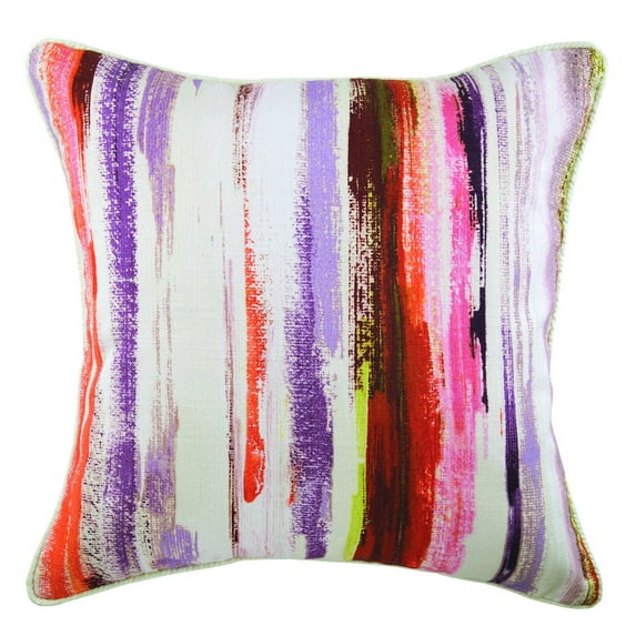 The HomeCentric Throw Pillow Cover With Zipper, Cushion Cover, Abstract Couch Cushion Covers Pack of 2, 22x22 inch (55x55 cm) Pillow Covers, Colorful Cotton Printed Decorative Pillows - Ink & Paint