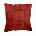 thumbnail image 1 of The HomeCentric Throw Pillow Cover With Zipper, Rust Decorative Pillows, Pack of 2, 12x12 inch (30x30 cm) Crushed Silk Pillow Covers, Square Rust Solid Color Pillow Cover, Couch Cushion - Dreamy Rust, 1 of 4