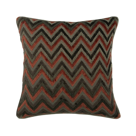 The HomeCentric Toss Pillow Covers, Grey Cushion Cover Home Decor, Pack of 2, 22x22 inch (55x55 cm) Velvet Pillow Covers, Pillow Covers with Chevron, Modern Easter - Dress Chevron