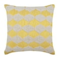 thumbnail image 1 of The HomeCentric Yellow Throw Pillow Cover Beaded Lattice Trellis Moroccan Theme Pillow Cover Pack of 2 18x18 inch (45x45 cm) Decorative Pillow Cover Square Silk Pillow Cover Easter - Sunsight, 1 of 3