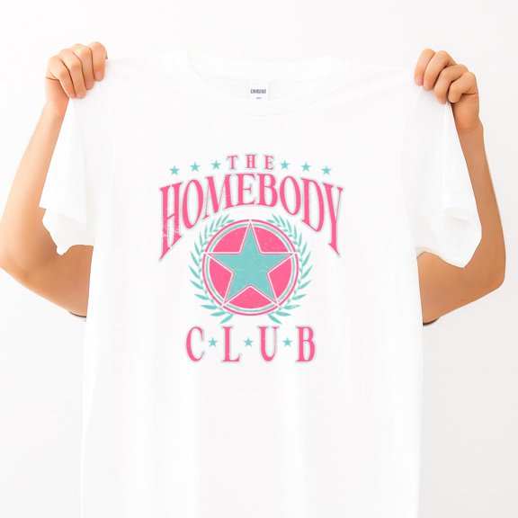 The Homebody Club Funny Family Party Retro Quote Graphic Unisex T-Shirt