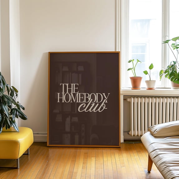 The Homebody Club Trendy Art Retro Bedroom Dorm Room Living Room Art ...