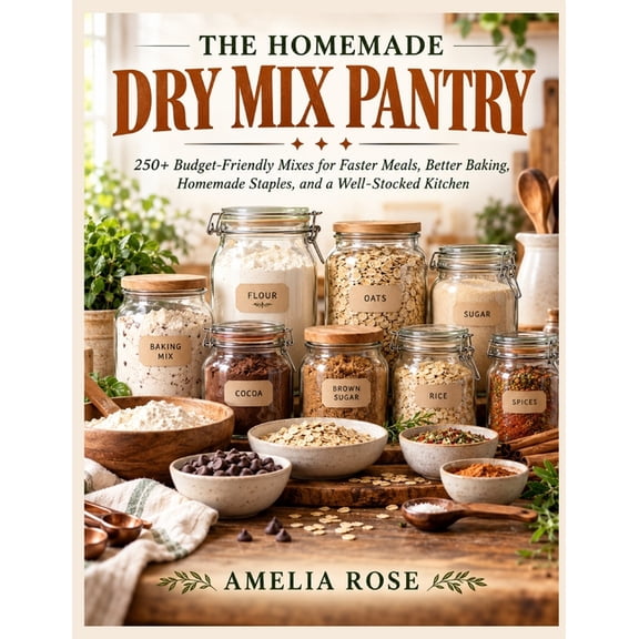 The Homemade Dry Mix Pantry: 250+ Budget-Friendly Mixes for Faster Meals, Better Baking, Homemade Staples, and a Well-St, (Paperback)