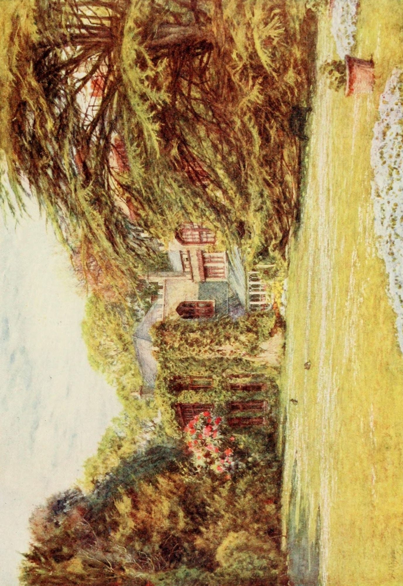 The Homes of Tennyson 1905 Farringford Canvas Art - Helen Allingham (18 x 24)