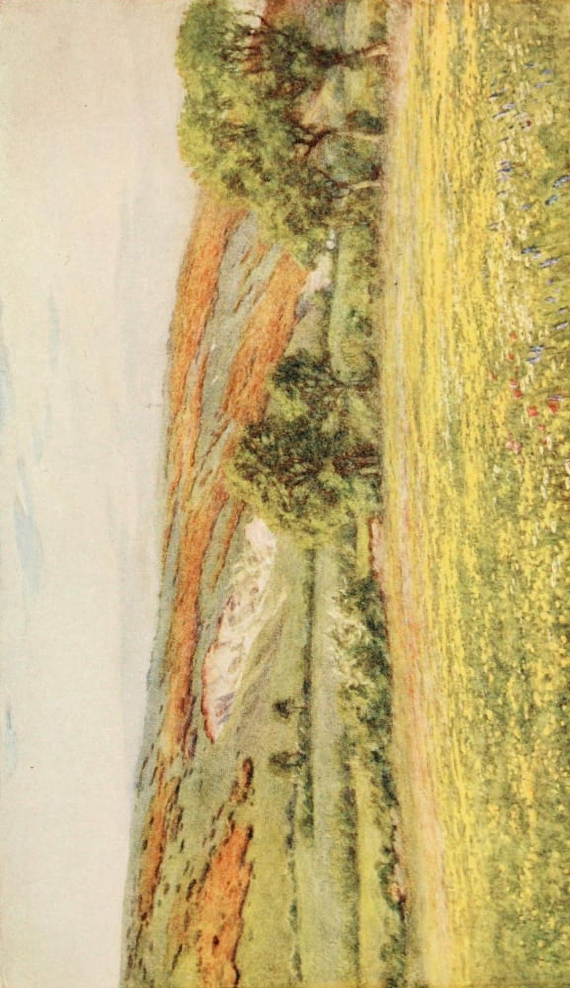 The Homes of Tennyson 1905 Tennysons Down Canvas Art - Helen Allingham (18 x 24)