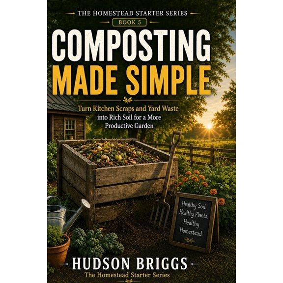 The Homestead Starter Composting Made Simple: Turn Kitchen Scraps and Yard Waste into Rich Soil for a More Productive Garden, Book 5, (Paperback)