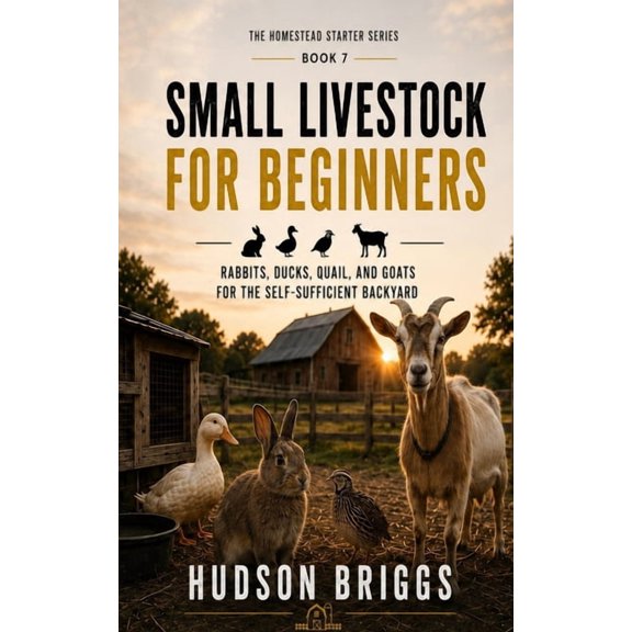 The Homestead Starter Small Livestock for Beginners: Rabbits, Ducks, Quail, and Goats for the Self-Sufficient Backyard, Book 7, (Paperback)